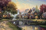 Cobblestone Bridge by Thomas Kinkade